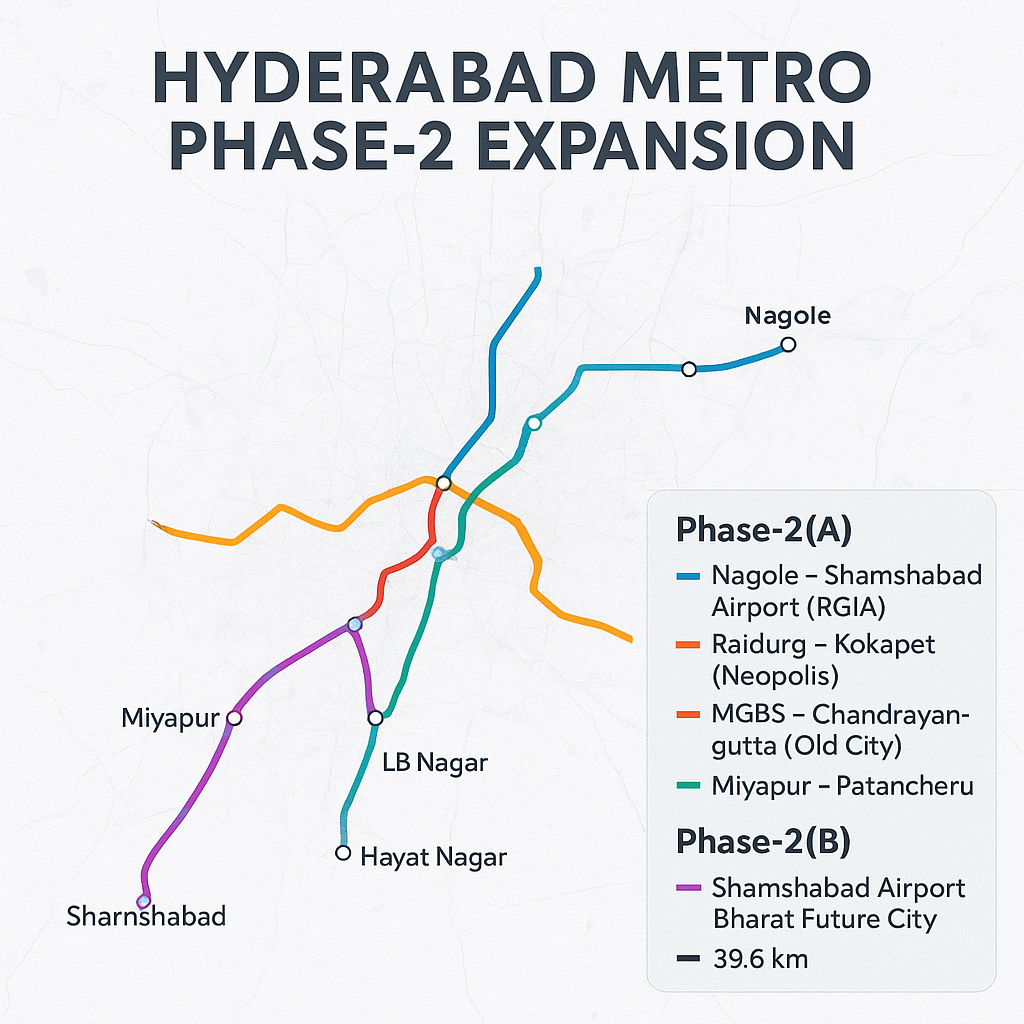 Hyderabad Metro Phase-2 Expansion: A Gamechanger for City Connectivity